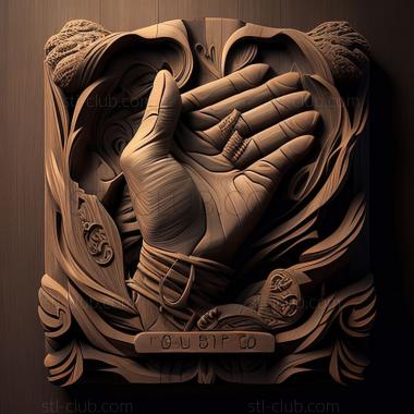 3D модель Игра рука святого бога (STL)